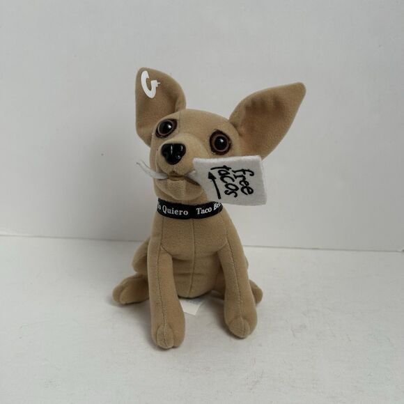 Taco Bell Other - Vintage Plush Taco Bell Chihuahua with Free Tacos Sign Says ‘Here Lizard Lizard’